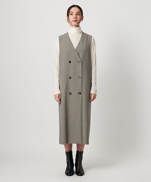 ポリエステルブレンド ジレ&ジャンパースカート 2WAY（ジャンパー