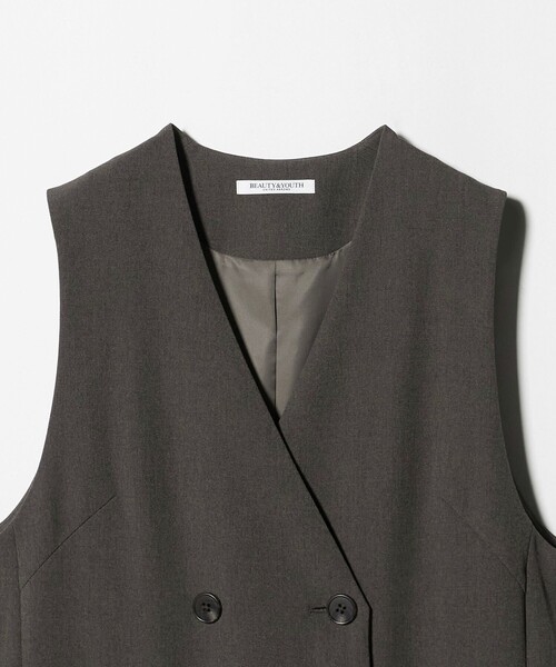BEAUTY&YOUTH UNITED ARROWS（ビューティーアンドユースユナイテッドアローズ）の「ポリエステルブレンド ジレ&ジャンパースカート 2WAY（ジャンパースカート・レディース・ダークグレー/ライトグレー/グレー系/その他1・XS/S/M）」の6枚目の写真