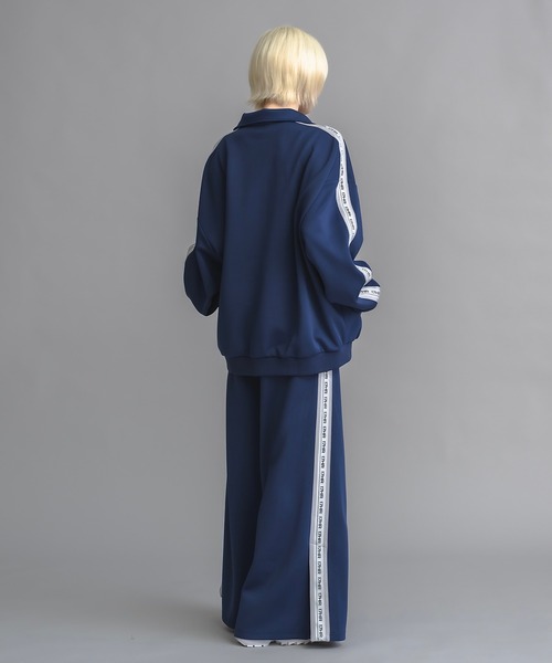 17HR（セブンティーンアワーズ）の「【ユニセックス】トラックジャケット(セットアップ可)（ジャージ・レディース・ライトグレー/ネイビー・FREE）」の11枚目の写真