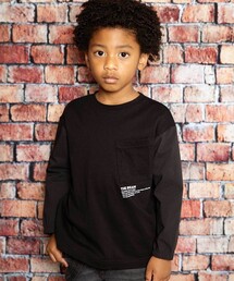 WASK | ナイロン袖ビッグTシャツ(100~160cm)(Tシャツ/カットソー)