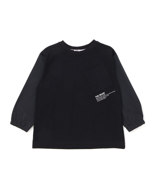 WASK（ワスク）の「ナイロン袖ビッグTシャツ(100~160cm)（Tシャツ/カットソー・キッズ・ブルー/ブラック・120cm/130cm/160cm/150cm/140cm）」の6枚目の写真