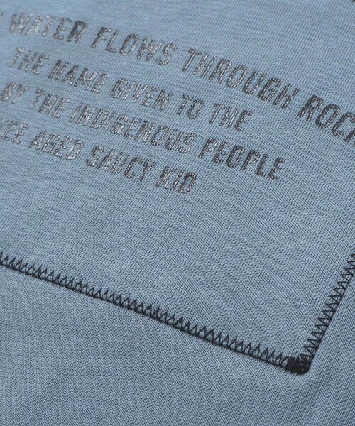 WASK（ワスク）の「ナイロン袖ビッグTシャツ(100~160cm)（Tシャツ/カットソー・キッズ・ブルー/ブラック・120cm/130cm/160cm/150cm/140cm）」の15枚目の写真