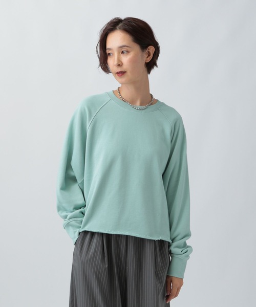 LEPSIM（レプシィム）の「ラグランショートプルオーバー　582493（Tシャツ/カットソー・レディース・グレー/ブラック/ブルーグリーン・FREE）」の16枚目の写真