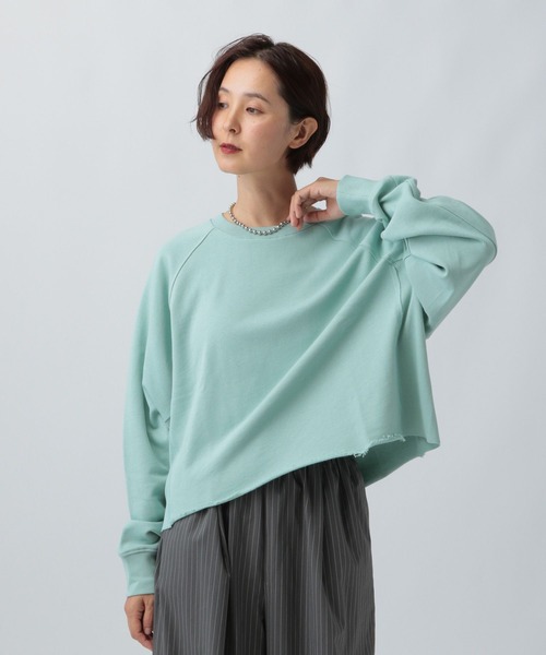 LEPSIM（レプシィム）の「ラグランショートプルオーバー　582493（Tシャツ/カットソー・レディース・グレー/ブラック/ブルーグリーン・FREE）」の18枚目の写真