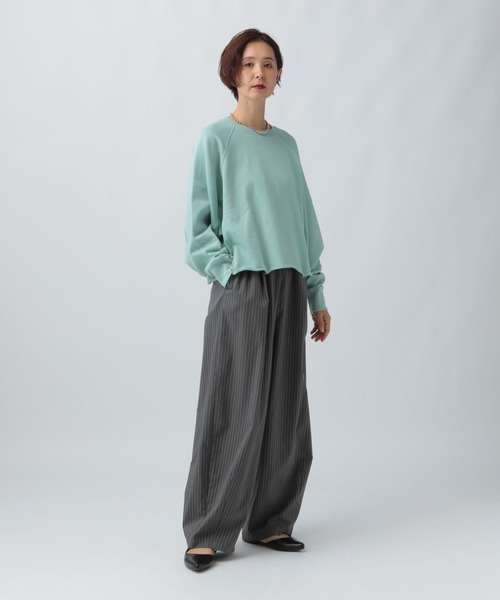 LEPSIM（レプシィム）の「ラグランショートプルオーバー　582493（Tシャツ/カットソー・レディース・グレー/ブラック/ブルーグリーン・FREE）」の19枚目の写真