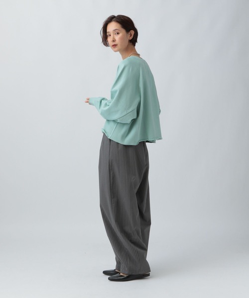 LEPSIM（レプシィム）の「ラグランショートプルオーバー　582493（Tシャツ/カットソー・レディース・グレー/ブラック/ブルーグリーン・FREE）」の20枚目の写真