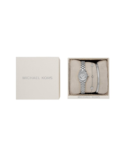 MICHAEL KORS（マイケルコース）の「マイケル・コース 腕時計 レディース アナログ ステンレス MK4948SET（アナログ腕時計・レディース・シルバー・FREE）」の2枚目の写真