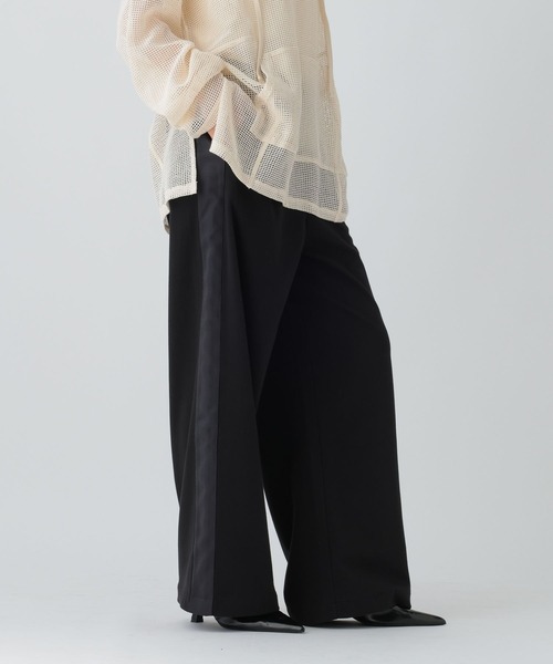 LEPSIM（レプシィム）の「トラックパンツ　573193（その他パンツ・レディース・ブラック/ボルドー・FREE）」の3枚目の写真