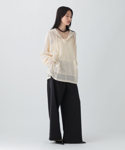 LEPSIM（レプシィム）の「トラックパンツ　573193（その他パンツ・レディース・ブラック/ボルドー・FREE）」の6枚目の写真