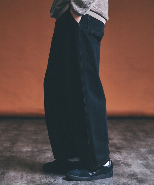 ABAHOUSE(アバハウス)の「【ウォッシュ加工】12.5oz デニム パンツ / カーブデニム(デニムパンツ・メンズ・インディゴブルー/ブラック・44/46/48)」の1枚目の写真