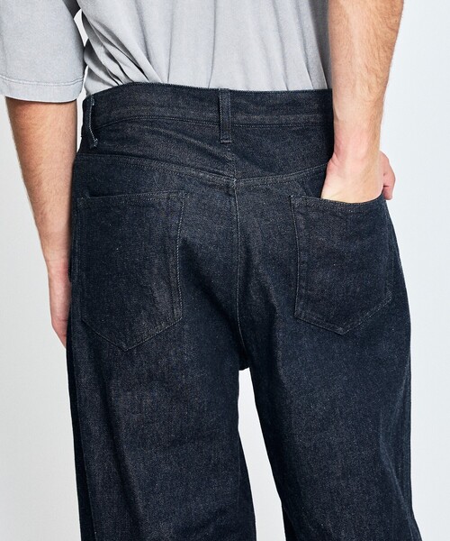 ABAHOUSE(アバハウス)の「【ウォッシュ加工】12.5oz デニム パンツ / カーブデニム(デニムパンツ・メンズ・インディゴブルー/ブラック・44/46/48)」の3枚目の写真