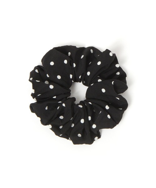 LOWRYS FARM(ローリーズファーム)の「ポルカドットシュシュ 587856(シュシュ・レディース・ブラック/ブラウン/アイボリー・FREE)」の2枚目の写真