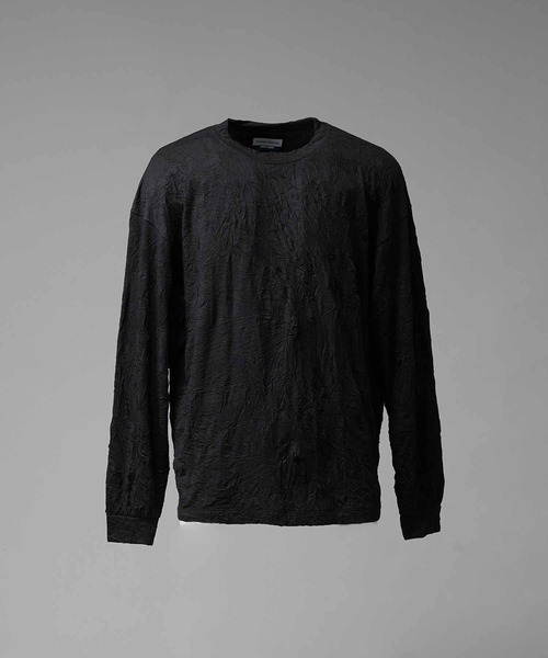 MAISON SPECIAL（メゾンスペシャル）の「《UNISEX》Catch Washer Processing Prime-Over Crew Neck Long Sleeve T-Shirt/キャッチワッシャー加工プライムオーバークルーネックロングスリーブTシャツ【MAISON SPECIAL/メゾンスペシャル】（Tシャツ/カットソー・メンズ・ブラウン/ブラック/グレイッシュベージュ/ピンク・1/2/0）」の16枚目の写真