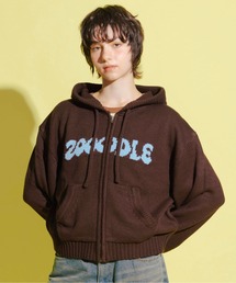 Zooodle（ズードル）の「Logo knit hoodie - ロゴニットフーディー -（パーカー）」