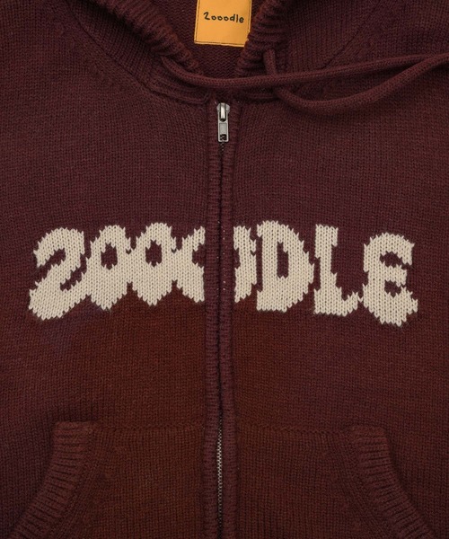 Logo knit hoodie - ロゴニットフーディー -（パーカー）｜Zooodle