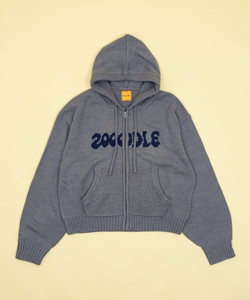 Logo knit hoodie - ロゴニットフーディー -（パーカー）｜Zooodle