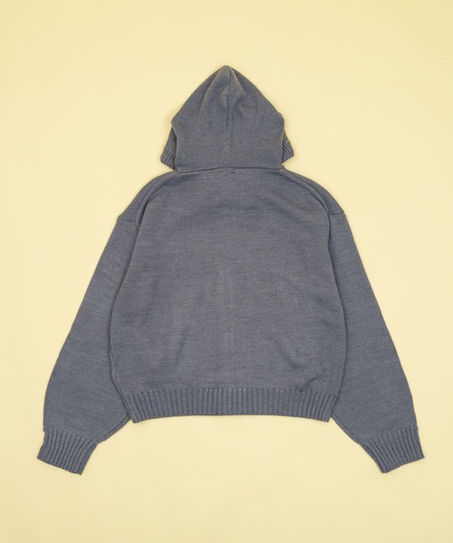 Logo knit hoodie - ロゴニットフーディー -（パーカー）｜Zooodle
