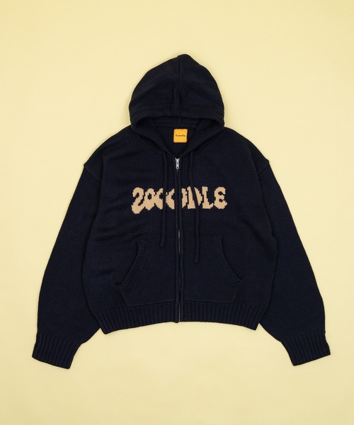 Logo knit hoodie - ロゴニットフーディー -（パーカー）｜Zooodle