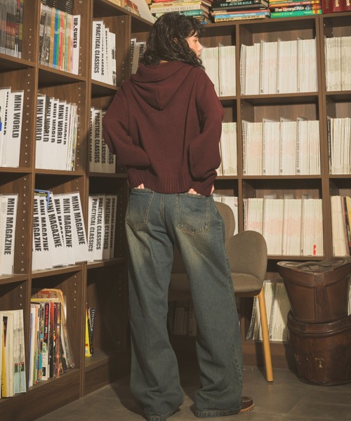 rogo knit hoodie - ロゴニットフーディー -（パーカー）｜Zooodle