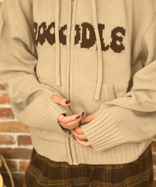 Logo knit hoodie - ロゴニットフーディー -（パーカー）｜Zooodle