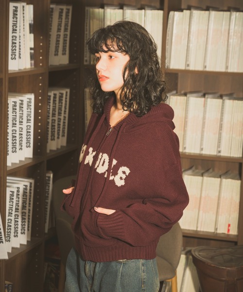 セール】rogo knit hoodie - ロゴニットフーディー -（パーカー