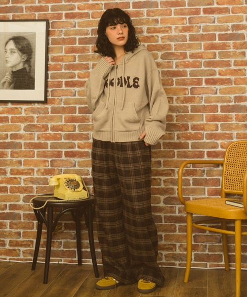 [Zooodle] ロゴニットフーディー - rogo knit hoodie - ロゴニットフーディー -（パーカー）｜Zooodle