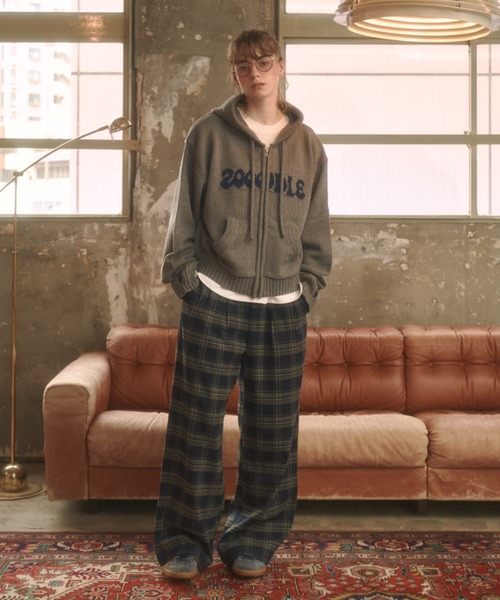 Logo knit hoodie - ロゴニットフーディー -（パーカー）｜Zooodle