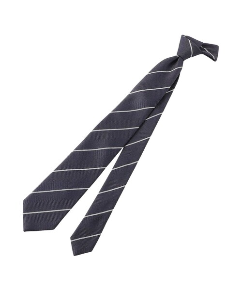 MACKINTOSH PHILOSOPHY(マッキントッシュ フィロソフィー)の「ヘリンボーン×ストライプ レギュラータイ(ネクタイ・メンズ・チャコールグレー/ダークネイビー・FREE)」の1枚目の写真