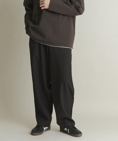 SENSE OF PLACE by URBAN RESEARCH（センスオブプレイスバイアーバンリサーチ）の「バレルレッグノータックスラックス（その他パンツ・メンズ・ブラック/ブラウン/ベージュ・LARGE/MEDIUM）」の15枚目の写真