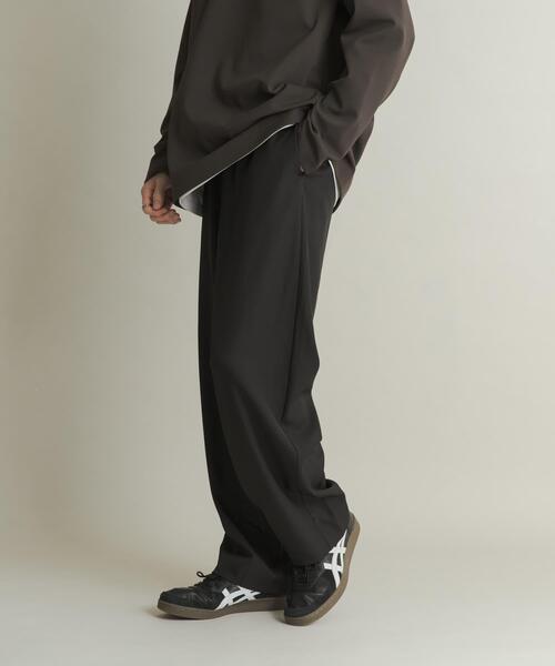 SENSE OF PLACE by URBAN RESEARCH（センスオブプレイスバイアーバンリサーチ）の「バレルレッグノータックスラックス（その他パンツ・メンズ・ブラック/ブラウン/ベージュ・LARGE/MEDIUM）」の21枚目の写真