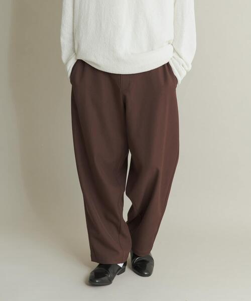 SENSE OF PLACE by URBAN RESEARCH（センスオブプレイスバイアーバンリサーチ）の「バレルレッグノータックスラックス（その他パンツ・メンズ・ブラック/ブラウン/ベージュ・LARGE/MEDIUM）」の10枚目の写真