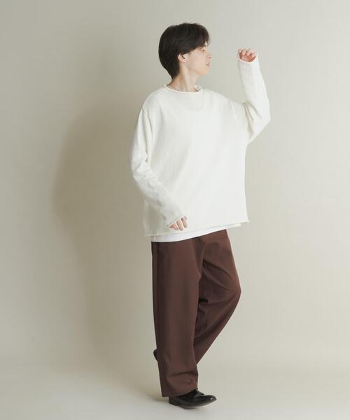 SENSE OF PLACE by URBAN RESEARCH（センスオブプレイスバイアーバンリサーチ）の「バレルレッグノータックスラックス（その他パンツ・メンズ・ブラック/ブラウン/ベージュ・LARGE/MEDIUM）」の14枚目の写真