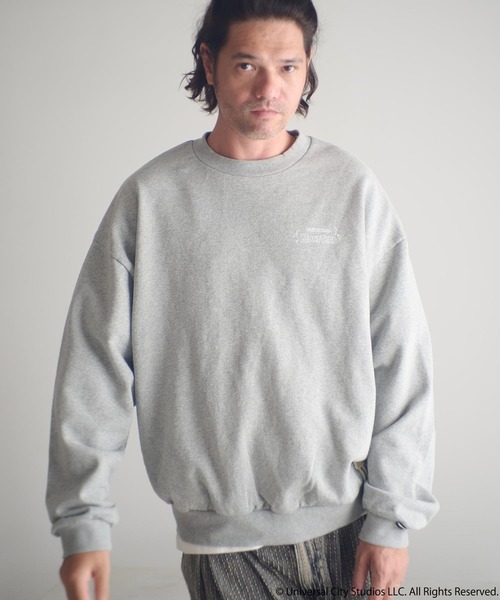 ADAM PATEK（アダムパテック）の「msw1753-Frankenstein face print crewneck スウェット(AP2524018)（スウェット・メンズ・ブラック/ミックスグレー・1/2）」の12枚目の写真