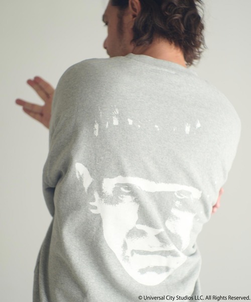 ADAM PATEK（アダムパテック）の「msw1753-Frankenstein face print crewneck スウェット(AP2524018)（スウェット・メンズ・ブラック/ミックスグレー・1/2）」の14枚目の写真