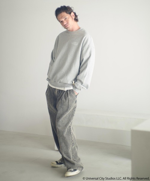 ADAM PATEK（アダムパテック）の「msw1753-Frankenstein face print crewneck スウェット(AP2524018)（スウェット・メンズ・ブラック/ミックスグレー・1/2）」の15枚目の写真