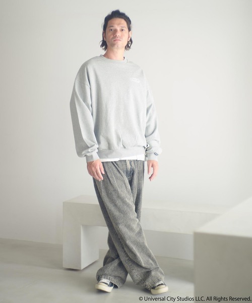 ADAM PATEK（アダムパテック）の「msw1753-Frankenstein face print crewneck スウェット(AP2524018)（スウェット・メンズ・ブラック/ミックスグレー・1/2）」の16枚目の写真