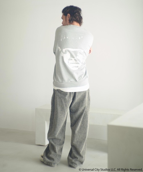 ADAM PATEK（アダムパテック）の「msw1753-Frankenstein face print crewneck スウェット(AP2524018)（スウェット・メンズ・ブラック/ミックスグレー・1/2）」の17枚目の写真