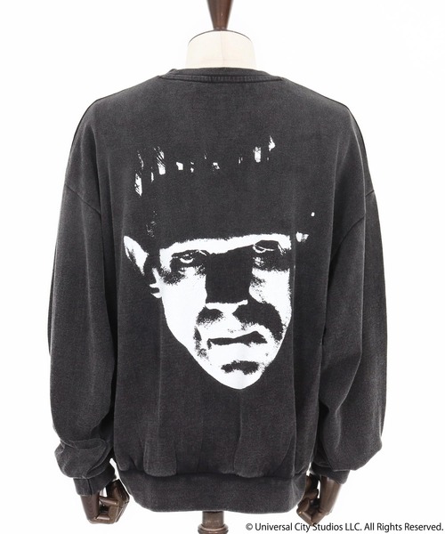 ADAM PATEK（アダムパテック）の「msw1753-Frankenstein face print crewneck スウェット(AP2524018)（スウェット・メンズ・ブラック/ミックスグレー・1/2）」の19枚目の写真