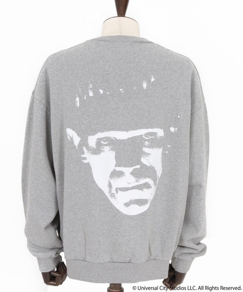 ADAM PATEK（アダムパテック）の「msw1753-Frankenstein face print crewneck スウェット(AP2524018)（スウェット・メンズ・ブラック/ミックスグレー・1/2）」の21枚目の写真