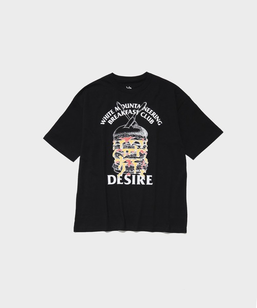 WHITE MOUNTAINEERING(ホワイトマウンテニアリング)の「【White Mountaineering / ホワイトマウンテニアリング】BREAKFAST CLUB T-SHIRT(Tシャツ/カットソー・メンズ・ブラック/ホワイト・2/1)」の1枚目の写真