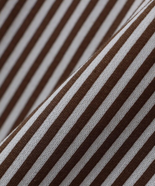 SHIPS（シップス）の「SHIPS: ジャージー ロンドンストライプ ワンピースカラー シャツ（ビジネスシャツ・メンズ・ネイビー/ブラウン・SMALL/MEDIUM/LARGE/X-LARGE）」の19枚目の写真