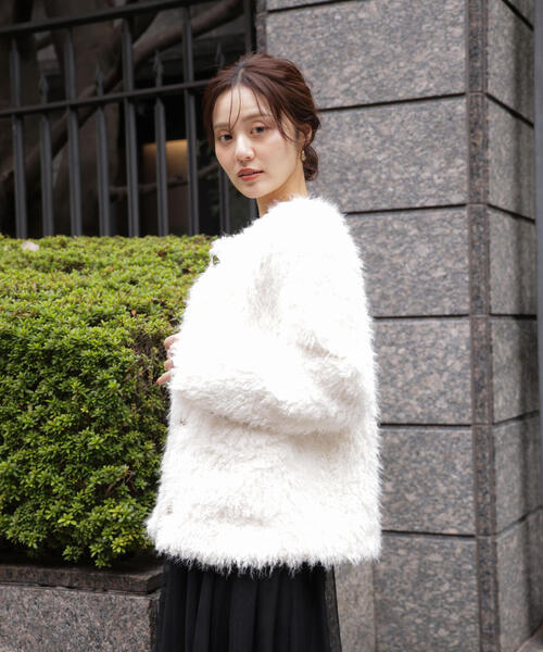 PROPORTION BODY DRESSING(プロポーションボディドレッシング)の「ラムファー風ブルゾン / 1215255002(ブルゾン・レディース・ブラウン/ホワイト系その他・MEDIUM/SMALL)」の5枚目の写真