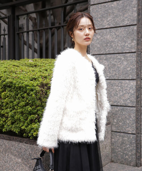 PROPORTION BODY DRESSING(プロポーションボディドレッシング)の「ラムファー風ブルゾン / 1215255002(ブルゾン・レディース・ブラウン/ホワイト系その他・MEDIUM/SMALL)」の8枚目の写真