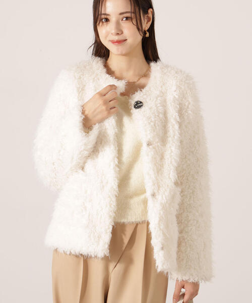 PROPORTION BODY DRESSING(プロポーションボディドレッシング)の「ラムファー風ブルゾン / 1215255002(ブルゾン・レディース・ブラウン/ホワイト系その他・MEDIUM/SMALL)」の12枚目の写真