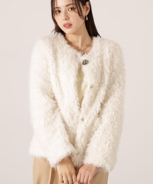 PROPORTION BODY DRESSING(プロポーションボディドレッシング)の「ラムファー風ブルゾン / 1215255002(ブルゾン・レディース・ブラウン/ホワイト系その他・MEDIUM/SMALL)」の13枚目の写真