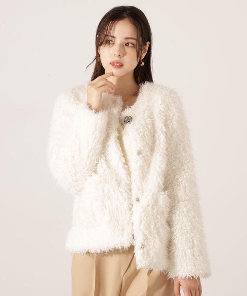 PROPORTION BODY DRESSING(プロポーションボディドレッシング)の「ラムファー風ブルゾン / 1215255002(ブルゾン・レディース・ブラウン/ホワイト系その他・MEDIUM/SMALL)」の15枚目の写真