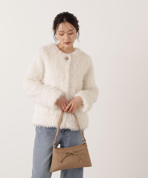 PROPORTION BODY DRESSING(プロポーションボディドレッシング)の「ラムファー風ブルゾン / 1215255002(ブルゾン・レディース・ブラウン/ホワイト系その他・MEDIUM/SMALL)」の17枚目の写真