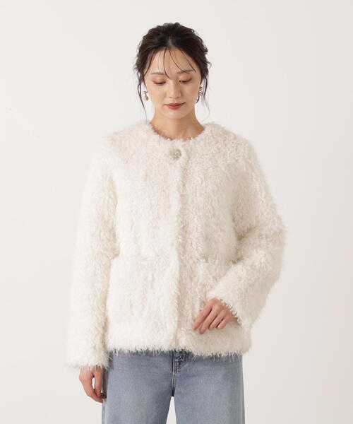 PROPORTION BODY DRESSING(プロポーションボディドレッシング)の「ラムファー風ブルゾン / 1215255002(ブルゾン・レディース・ブラウン/ホワイト系その他・MEDIUM/SMALL)」の19枚目の写真