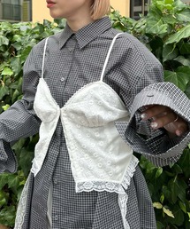 Alley Tokyo | コルセット切替コットンレースキャミ(その他トップス)