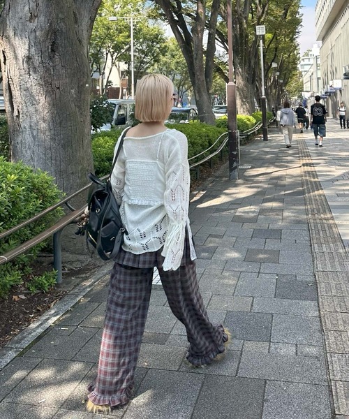 コルセット切替コットンレースキャミ（その他トップス）｜Alley Tokyo